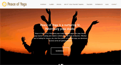 Desktop Screenshot of peace-of-yoga.com