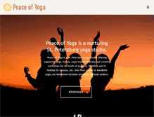 Tablet Screenshot of peace-of-yoga.com